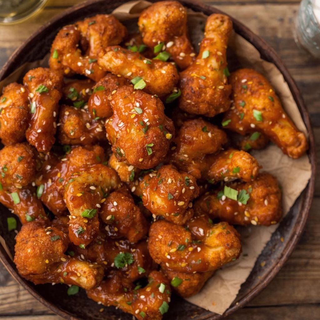 Baked Mango-Tamarind Cauliflower Wings Recipe