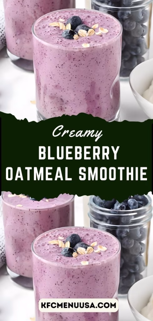 Blueberry Oatmeal Smoothie Recipe