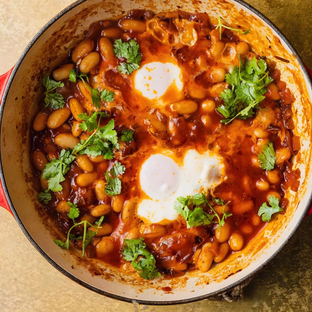 Breakfast Beans and Eggs Recipe