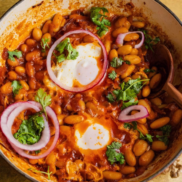 Breakfast Beans and Eggs Recipe