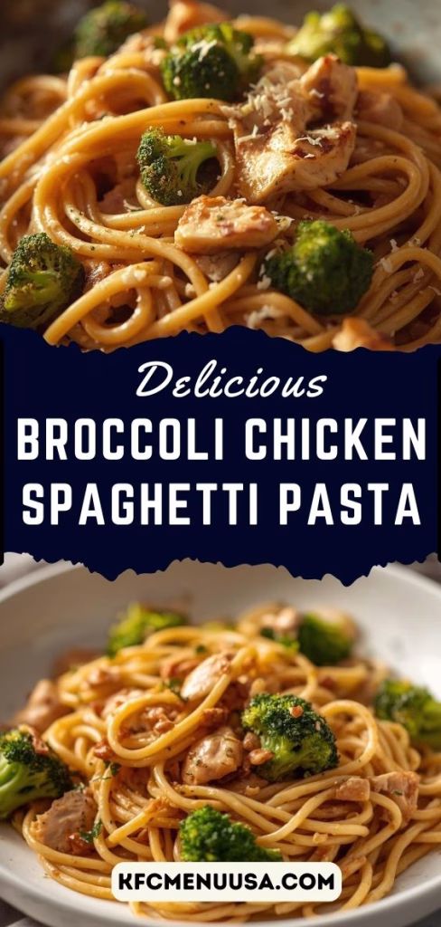 Broccoli Chicken Spaghetti Pasta Recipe