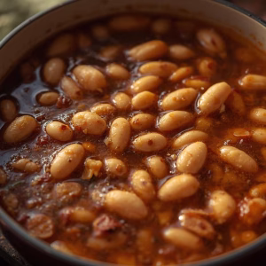 Brothy Oven Baked White Beans Recipe