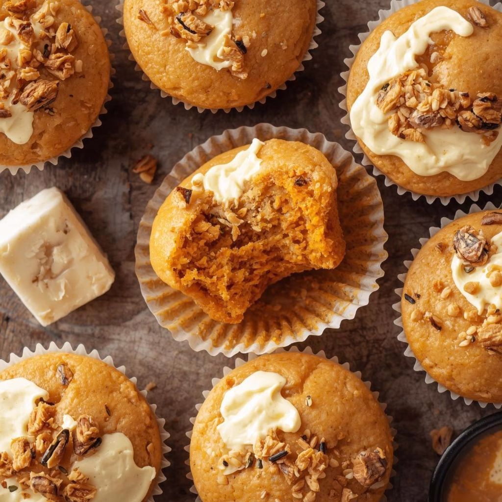 Brown Butter Sweet Potato Cream Cheese Muffins Recipe