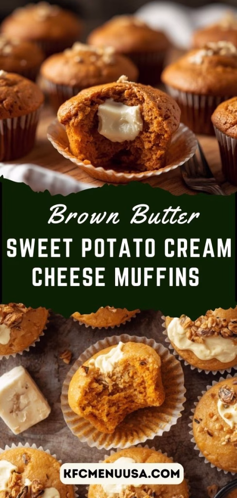 Brown Butter Sweet Potato Cream Cheese Muffins Recipe
