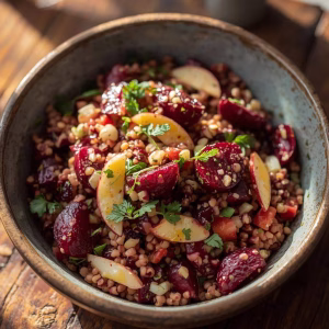 Buckwheat Salad With Beets & Apples Recipe