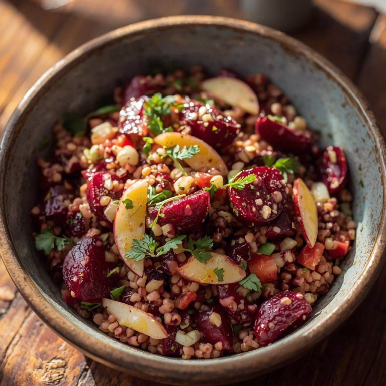 Buckwheat Salad With Beets & Apples Recipe