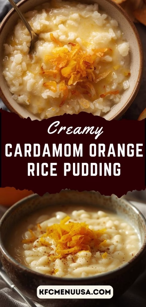 Cardamom Orange Rice Pudding Recipe