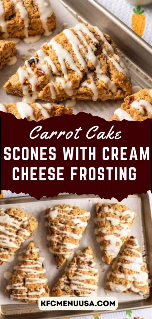 Carrot Cake Scones with Cream Cheese Frosting Recipe