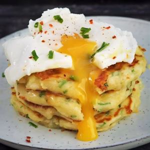 Cheese & Chive Pancakes Recipe