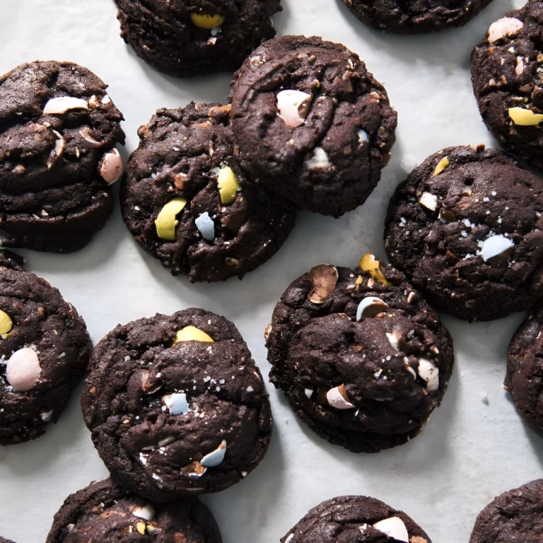 Chocolate Cadbury Egg Cookies Recipe
