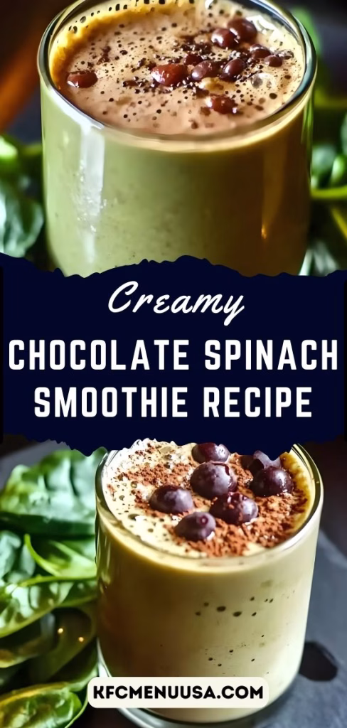 Chocolate Spinach Smoothie Recipe