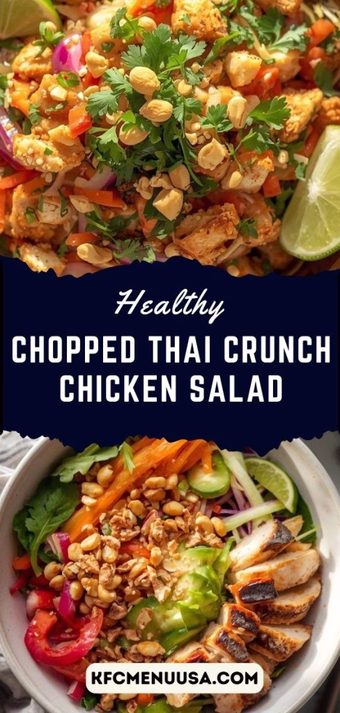 Chopped Thai Crunch Chicken Salad Recipe