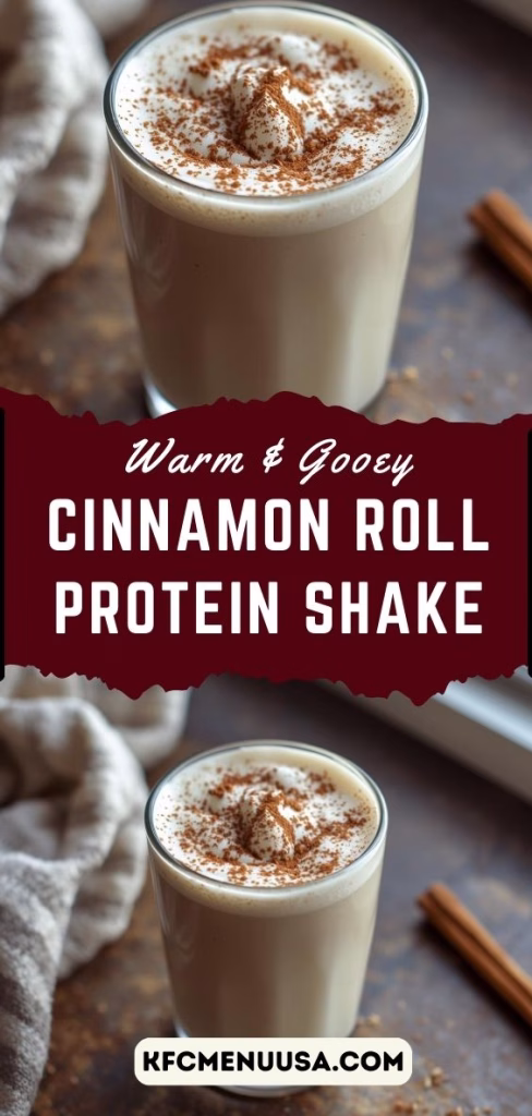 Cinnamon Roll Protein Shake Recipe