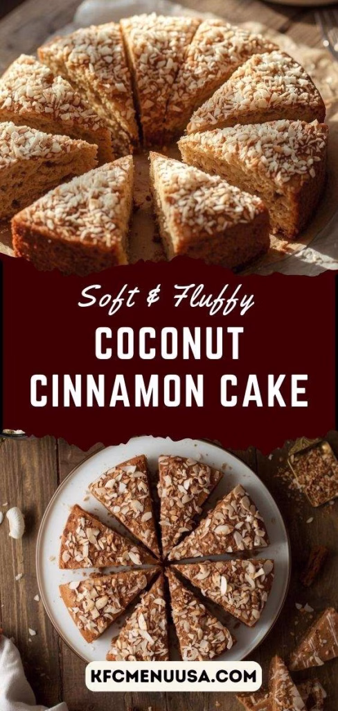 Coconut Cinnamon Cake Recipe