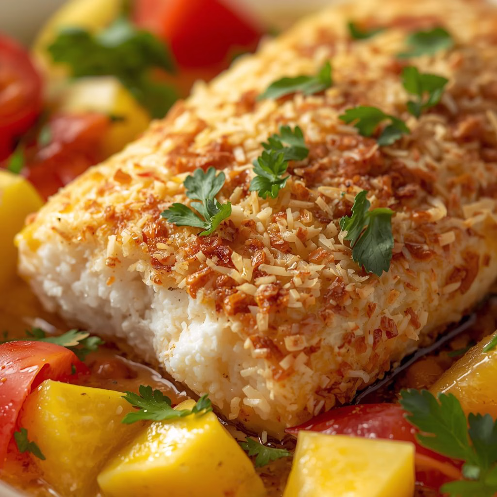 Coconut Crusted Fish Recipe with Tropical Flavors
