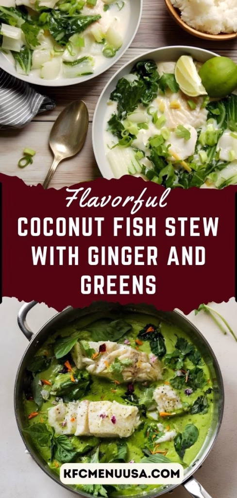 Coconut Fish Stew With Ginger & Greens Recipe