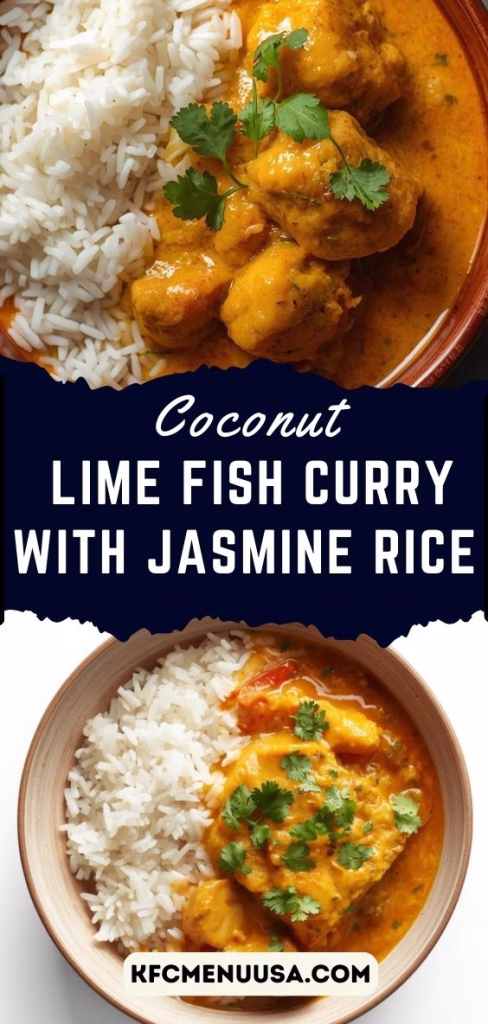 Coconut Lime Fish Curry with Jasmine Rice Recipe