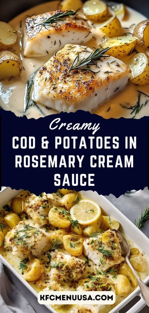 Cod & Potatoes in Rosemary Sauce Recipe