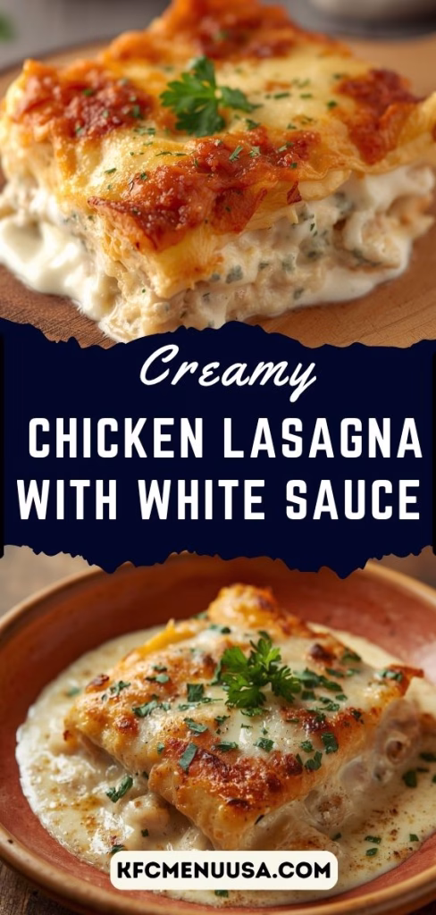 Creamy Chicken Lasagna with White Sauce Recipe