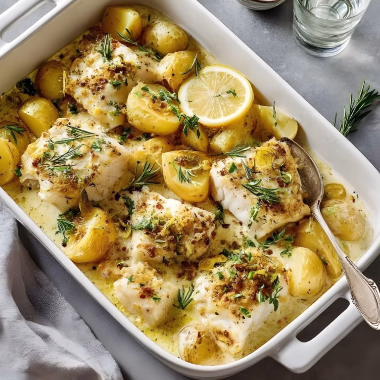 Cod & Potatoes in Rosemary Sauce Recipe