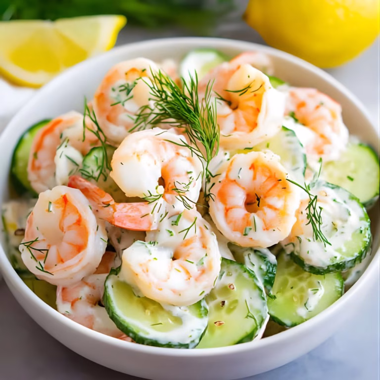 Creamy Cucumber Shrimp Salad Recipe