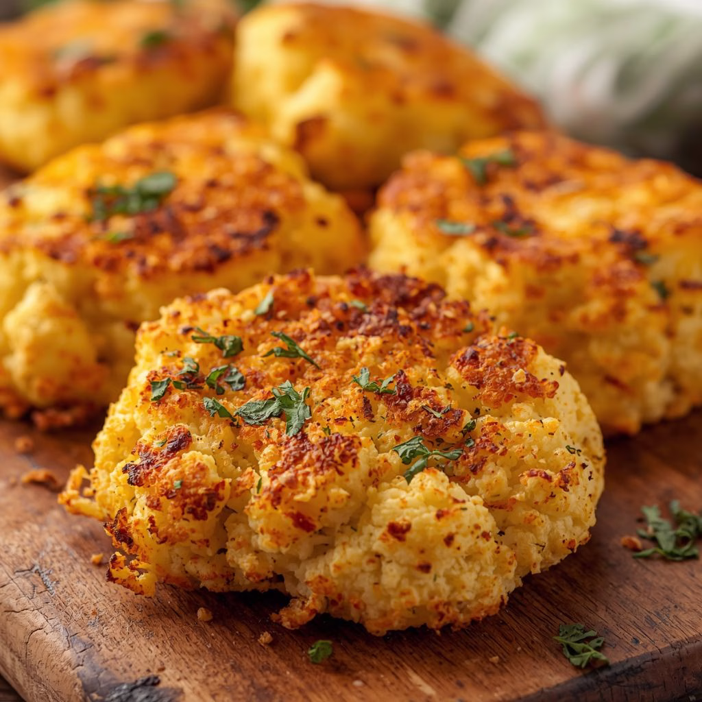 Crispy Parmesan Cauliflower Steaks Recipe