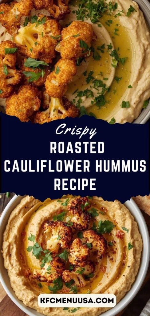 Crispy Roasted Cauliflower Hummus Recipe
