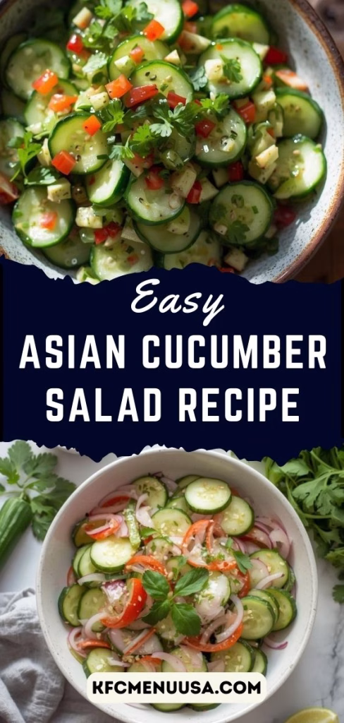 Easy Asian Cucumber Salad Recipe