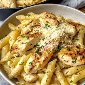 Easy Garlic Parmesan Chicken Pasta Recipe