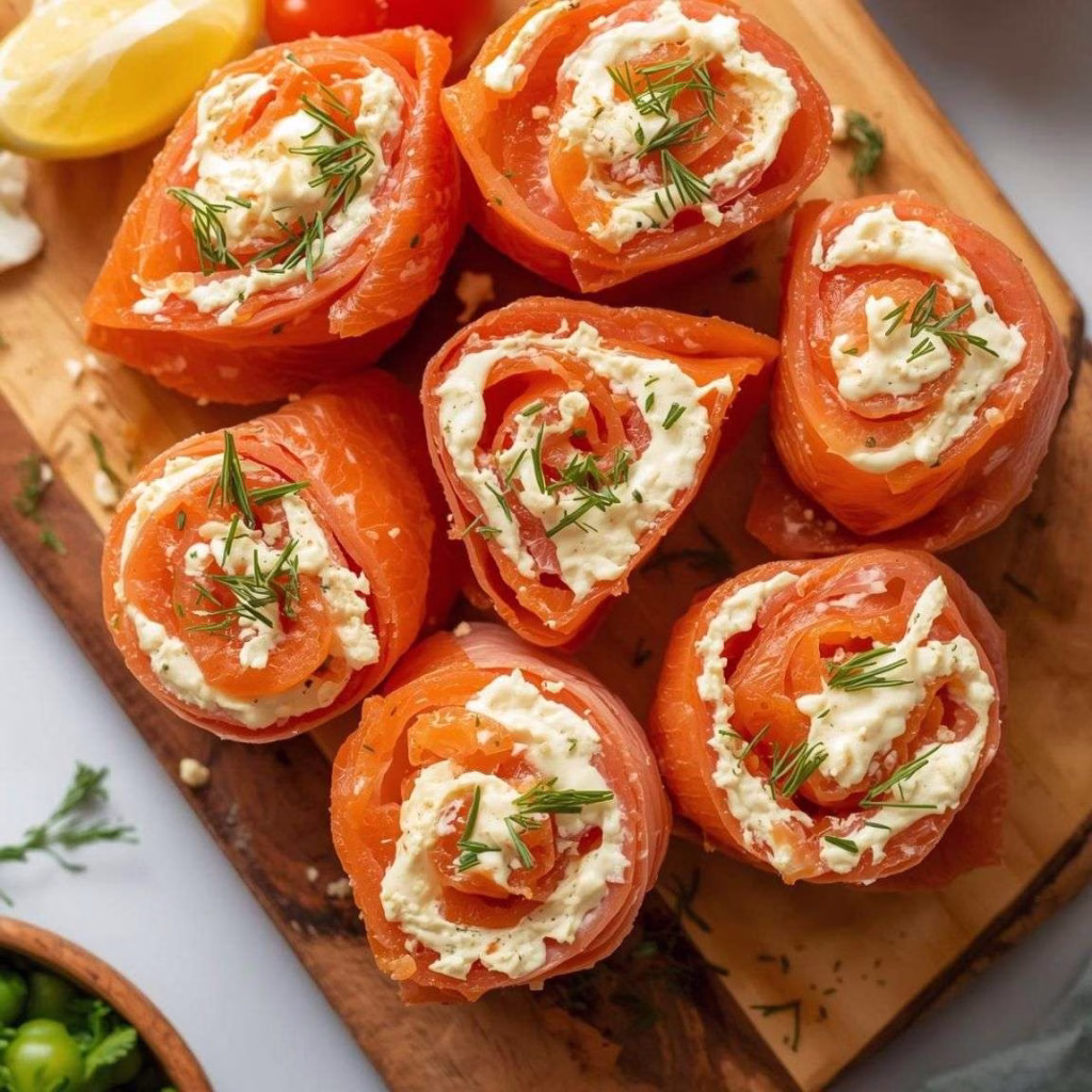 Easy Smoked Salmon Roll Ups Recipe