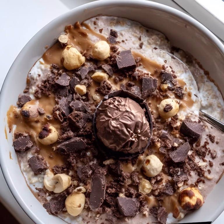 Ferrero Rocher Protein Oats Recipe