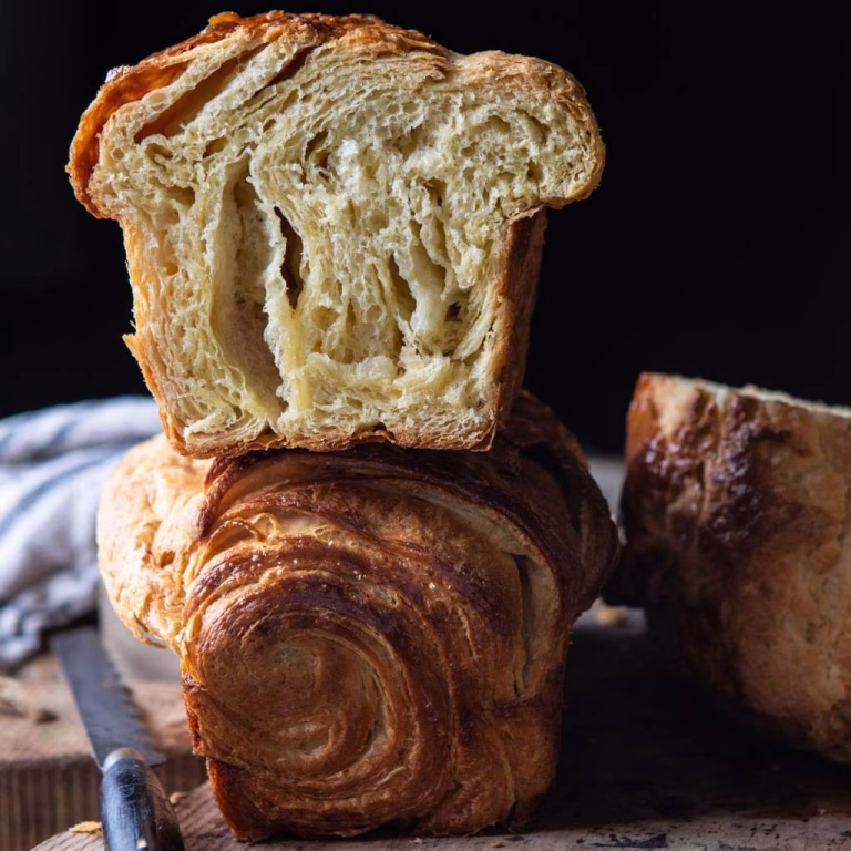 Flaky Honey Brioche Bread Recipe