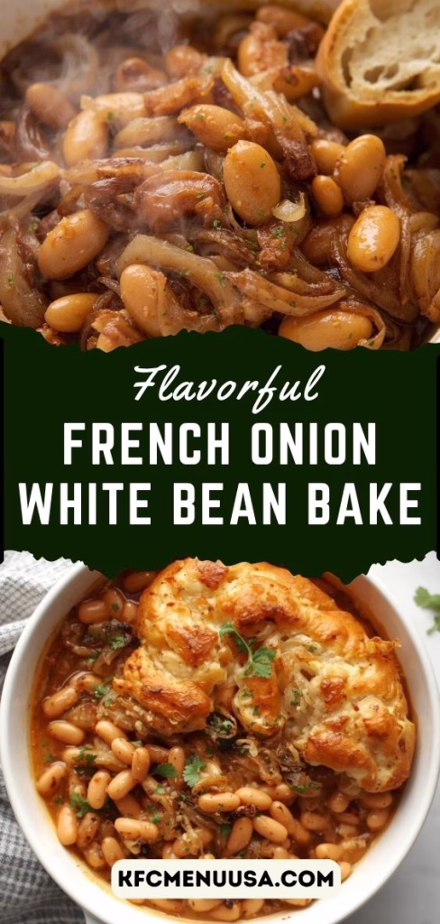 French Onion White Bean Bake Recipe