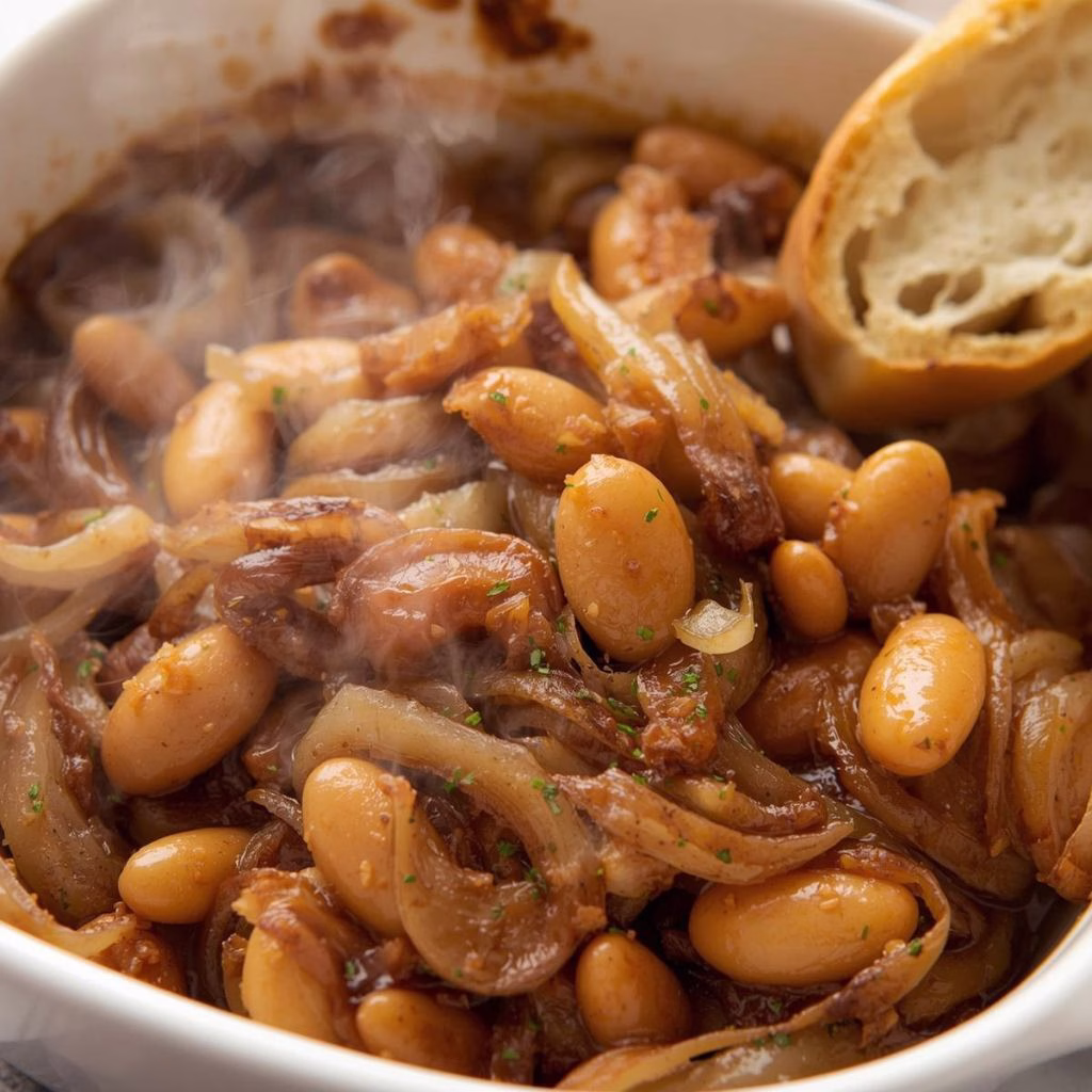 French Onion White Bean Bake Recipe