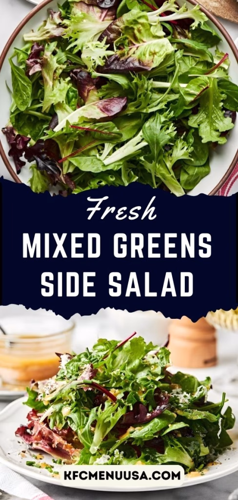 Fresh Mixed Greens Side Salad Recipe