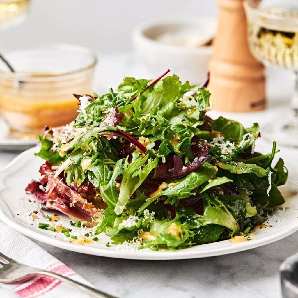 Fresh Mixed Greens Side Salad Recipe