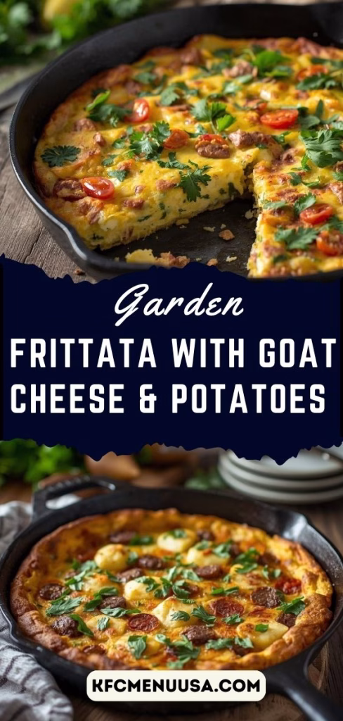 Garden Frittata with Goat Cheese & Potatoes Recipe