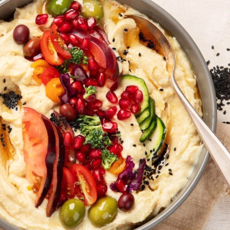 Greek Style Loaded Hummus Recipe