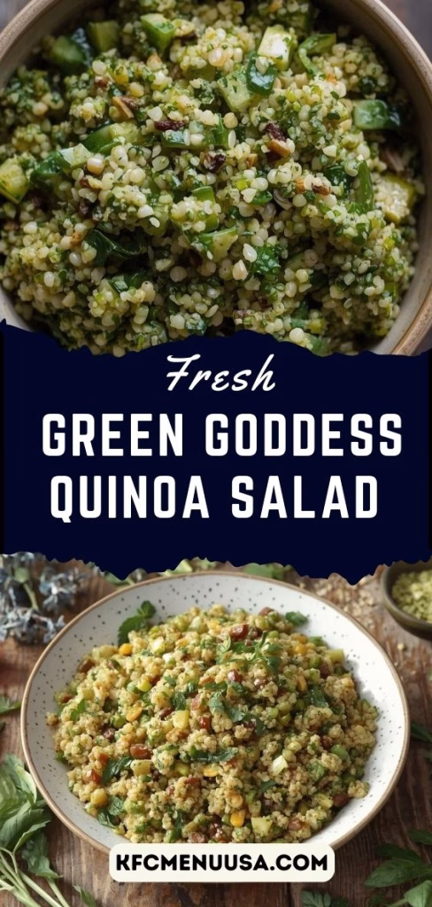 Green Goddess Quinoa Salad Recipe