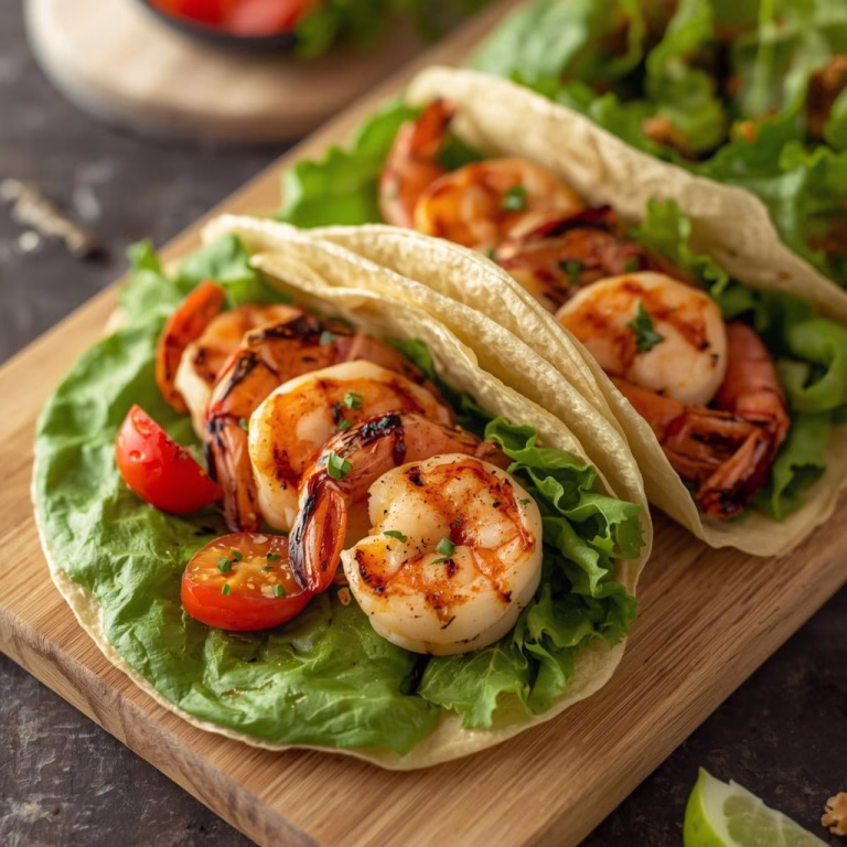 Zesty Grilled Shrimp Caesar Wraps Recipe