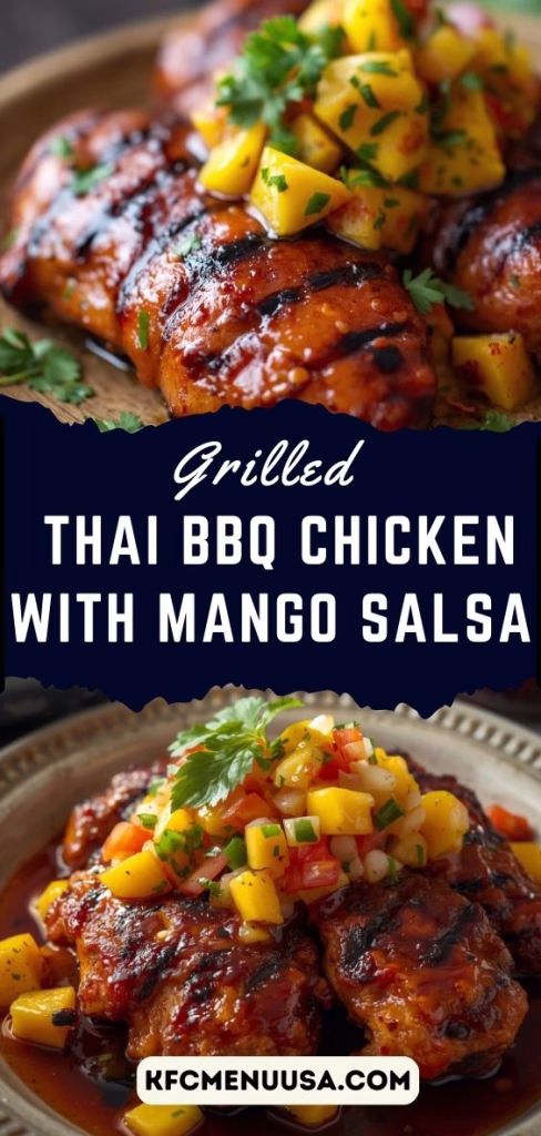Grilled Thai BBQ Chicken with Mango Salsa Recipe