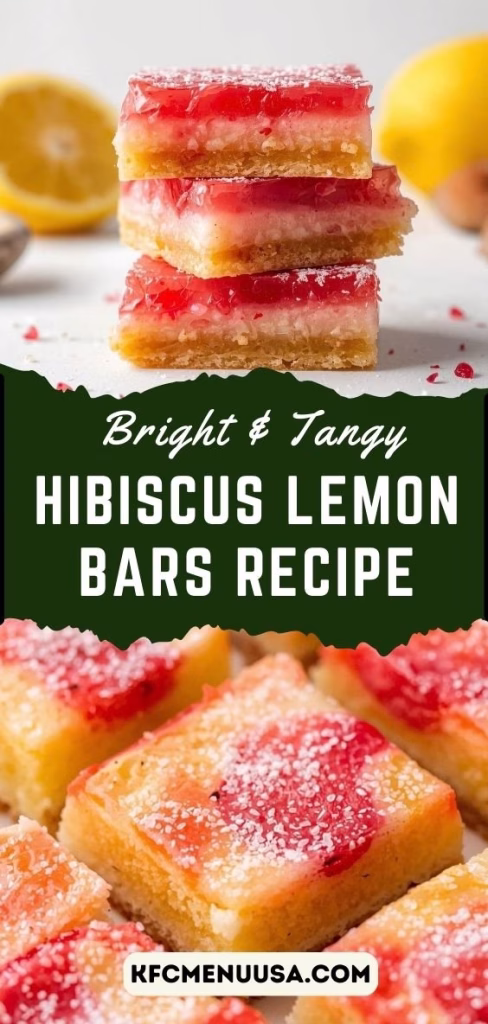 Hibiscus Lemon Bars Recipe
