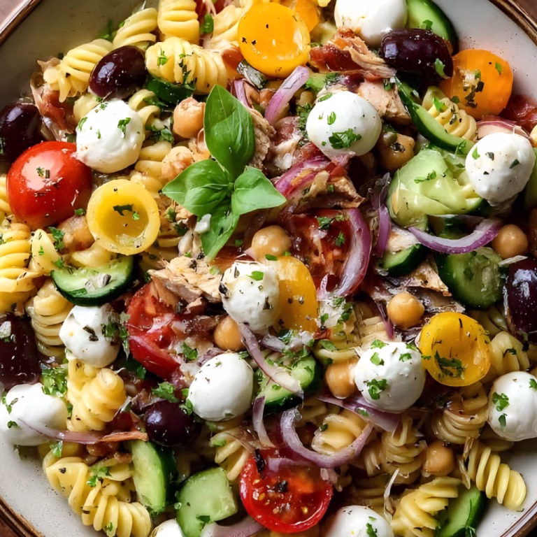 High Protein Italian Pasta Salad Recipe