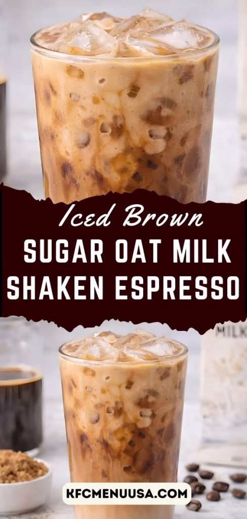 Iced Brown Sugar Oat Milk Shaken Espresso Recipe