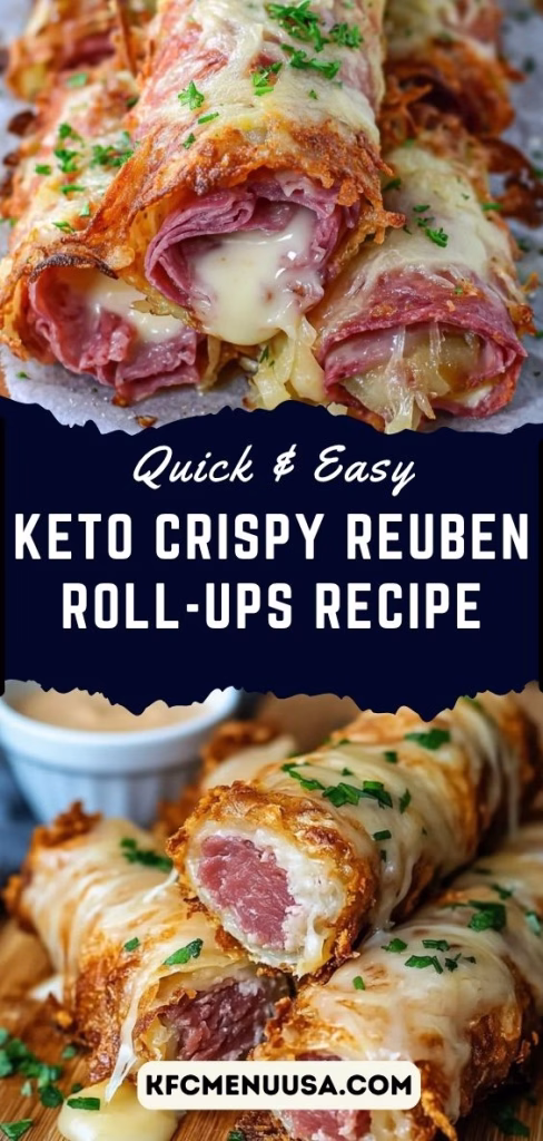 Keto Crispy Reuben Roll-Ups Recipe