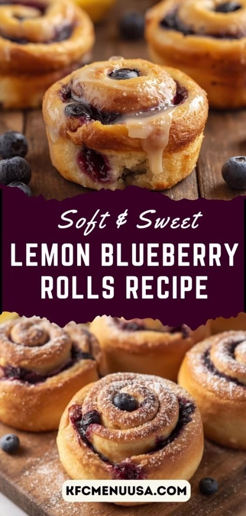 Lemon Blueberry Rolls Recipe