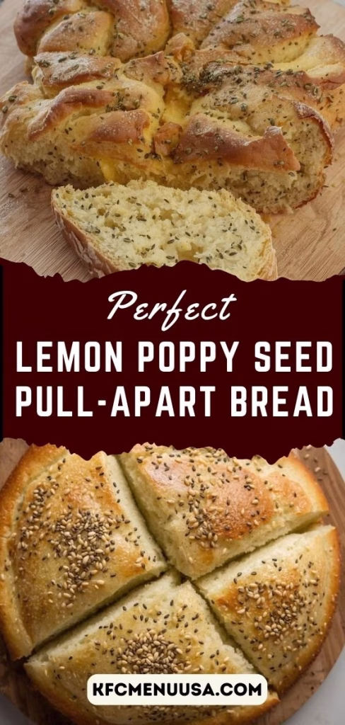 Lemon Poppy Seed Pull-Apart Bread Recipe