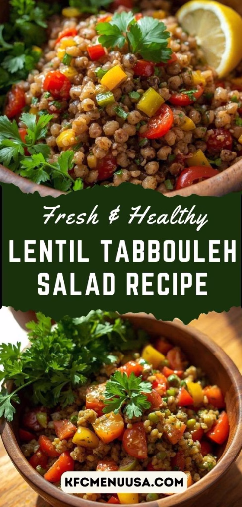 Lentil Tabbouleh Salad Recipe