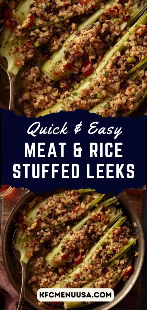 Meat & Rice Stuffed Leeks Recipe