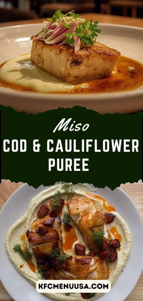 Miso Cod & Cauliflower Puree Recipe